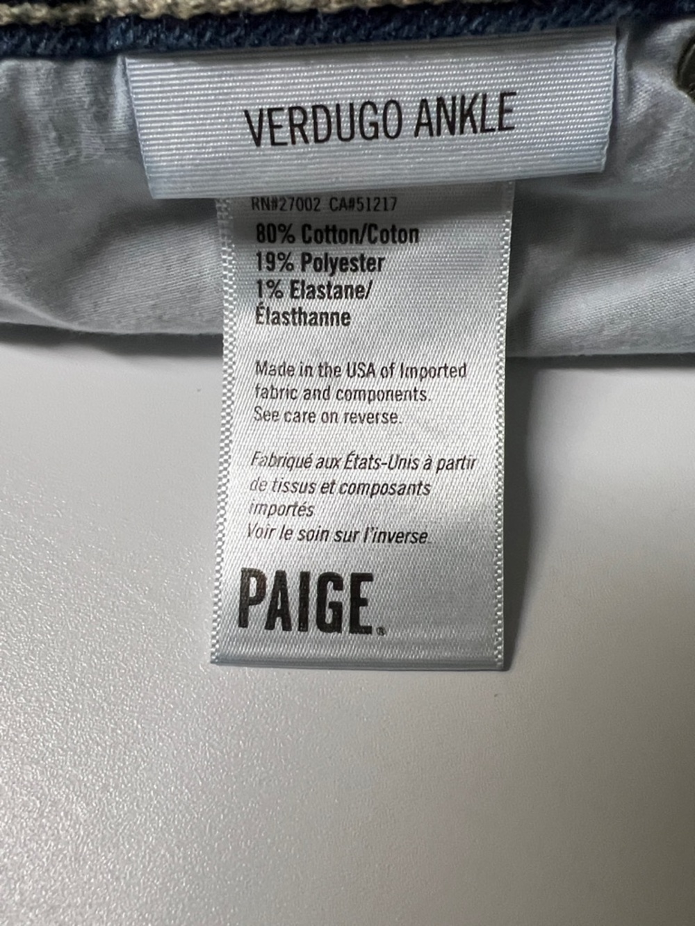 PAIGE jeans women’s verdugo ankle Jeans size 31 inseam 27 #496 - Picture 5 of 5